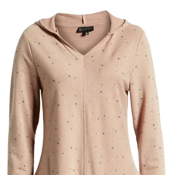 ❤️ Bobeau Star Print Hoodie Top - Picture 5 of 5